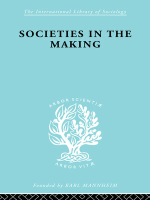 cover image of Societies In Making     Ils 89
